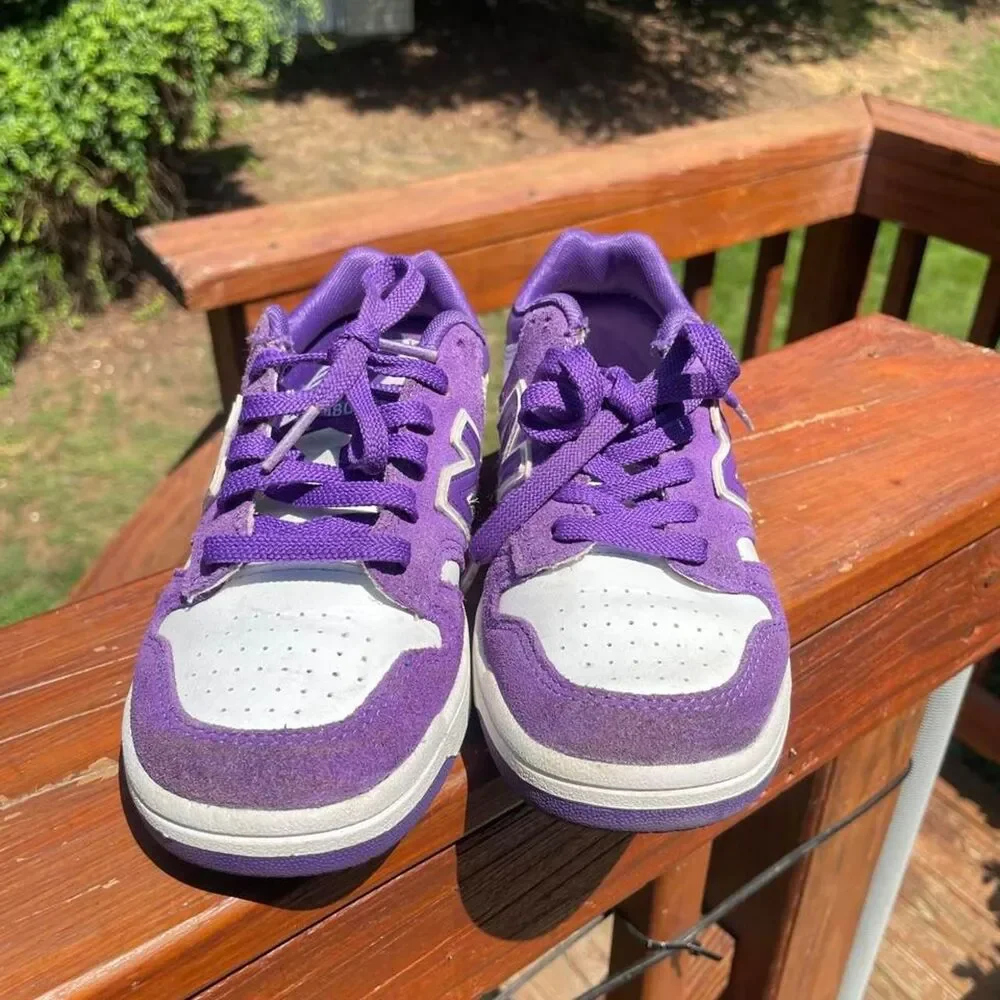 New Balance 480 Youth 1 Purple and White Unisex Running Sneakers